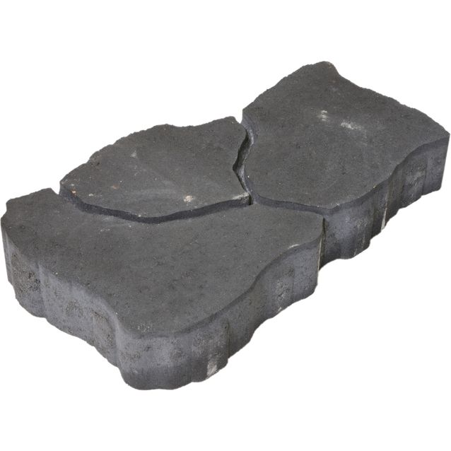 Loimuliuskekivi Lakka 80, 264x490mm, hiilenmusta