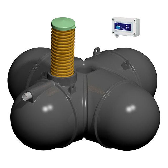 Umpisäiliö LOKA 3000 hälyttimellä Wavin-Labko