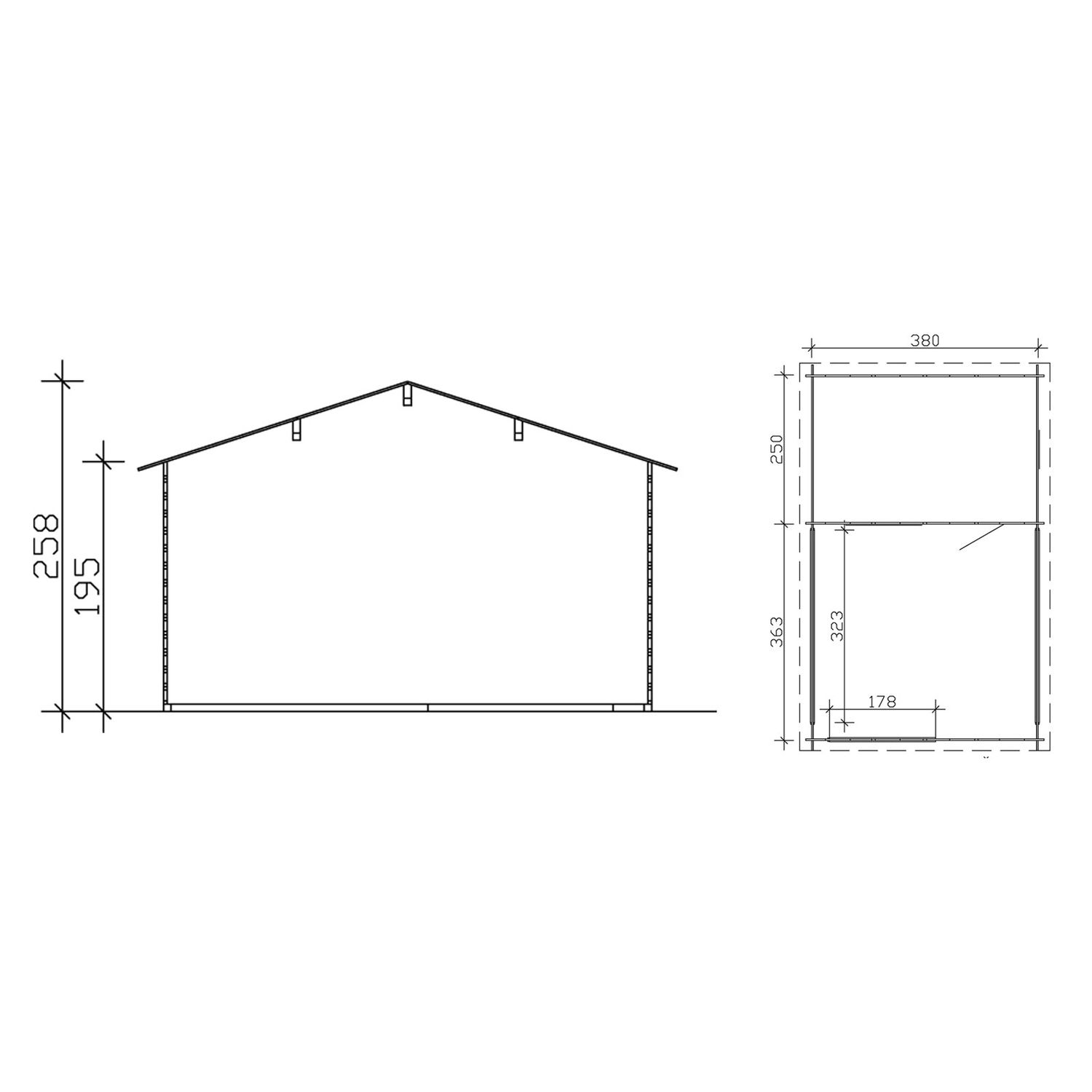 Lomamaja Skan Holz Alicante 3 vahvuus 28 mm 380x613 cm (23,29 m²) lisäkuva