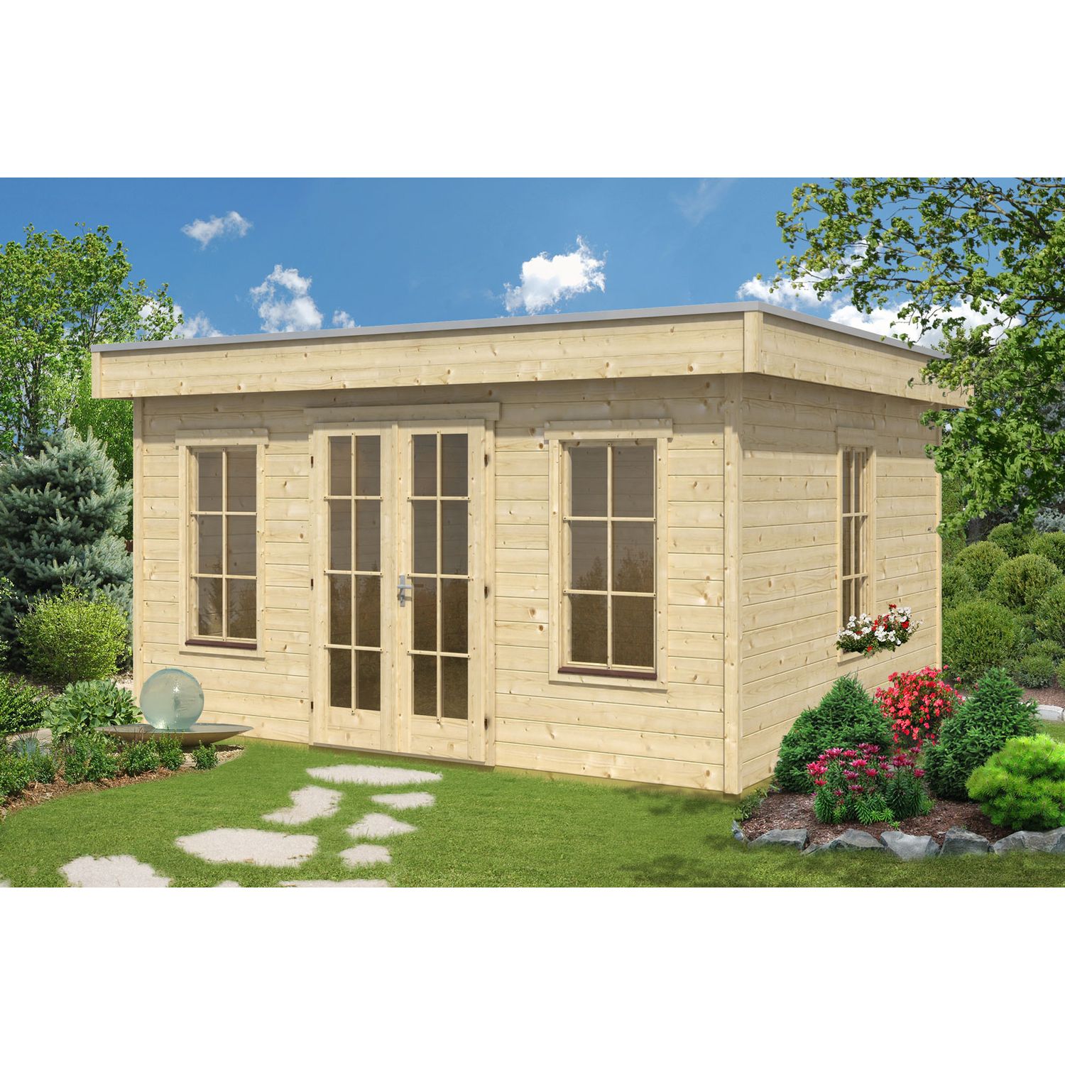 Puuvalmis vierasmaja