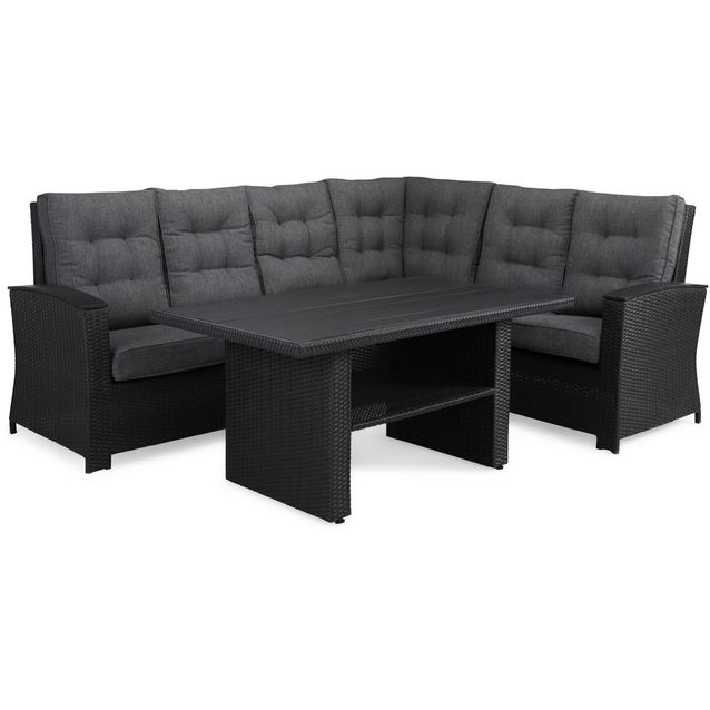 Loungeryhmä James Lyx, käännettävä, musta