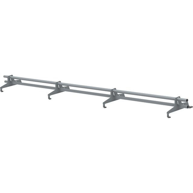 Lumiestepaketti Ruukki, tiilikuvioiduille teräskatoille (Muotokate 400),  3m, 2 lumiesteputkea + asennussarja, eri värejä