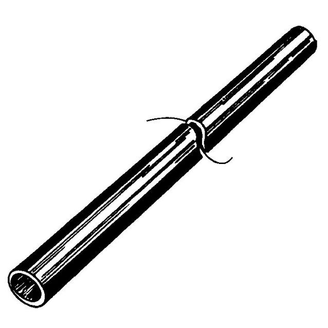 Maadoitusköyden suojaputki MKS 27 muovia 2,7 m