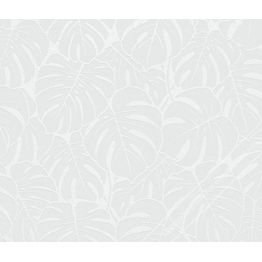 Maalattava tapetti Patent Decor Green 5723, 0,75x10,05m, peikonlehti, valkoinen