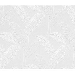 Maalattava tapetti Patent Decor Green 5732, 0,75x10,05m, kasvi, valkoinen
