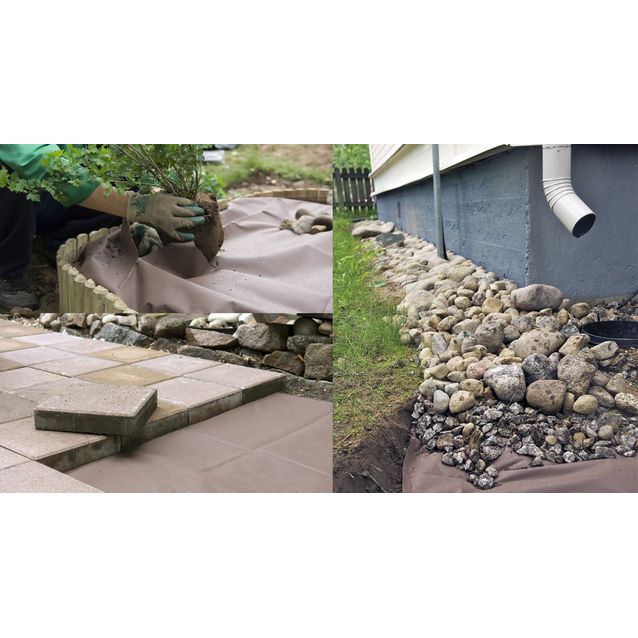 Maisemointikangas Viheraarni 2x100 m ruskea