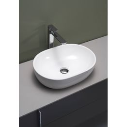 Malja-allas Hafa Pond 480x340x140 mm posliini valkoinen