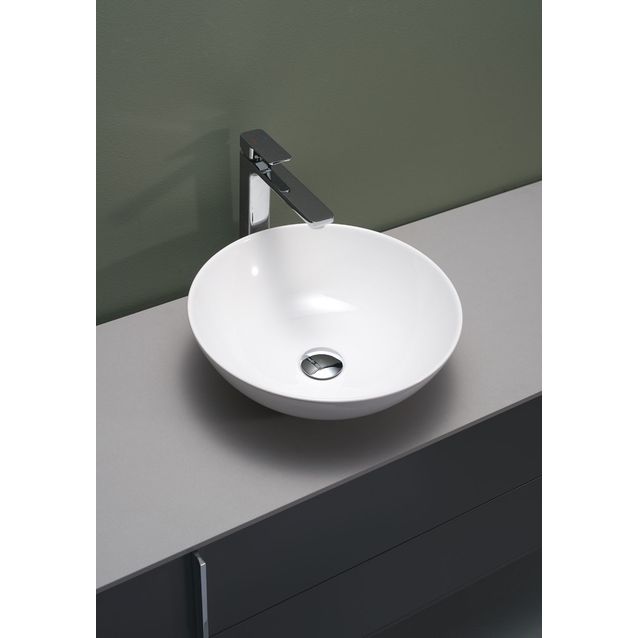 Malja-allas Hafa Spring Ø 400x135 mm posliini valkoinen