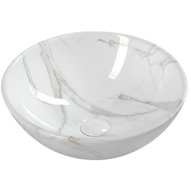 Malja-allas Interia Dalma 420x165 mm valkoinen