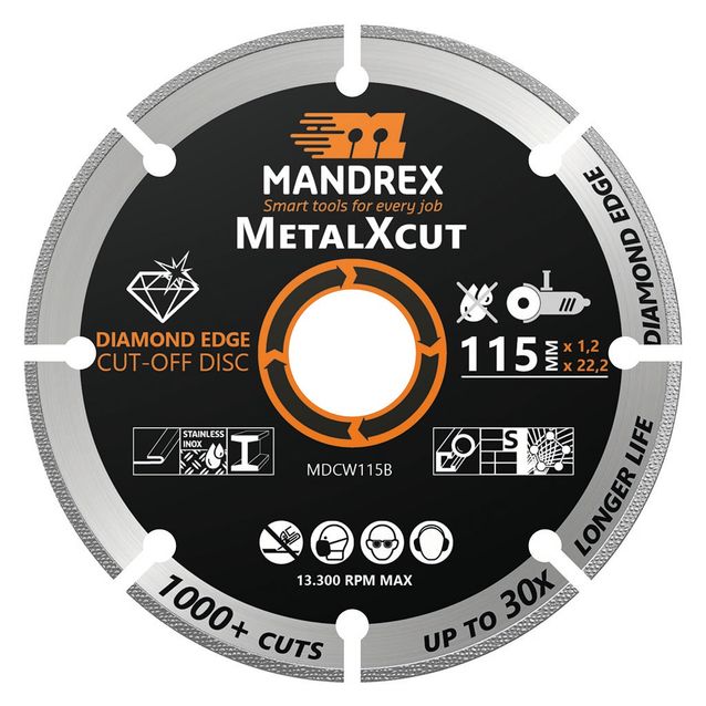 Timanttilaikka Mandrex MetalXcut 230 mm metallille