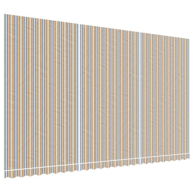 Markiisin vaihtokangas monivärinen raidallinen 6x3,5 m (67733)