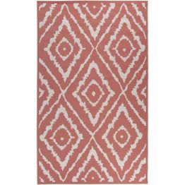 Matto Tom Tailor Garden ulko- ja sisäkäyttöön koralli eri kokoja