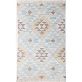 Matto Tom Tailor Vintage Check Kelim turkoosi eri kokoja