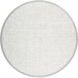 Matto VM Carpet Esmeralda mittatilaus pyöreä valkoinen