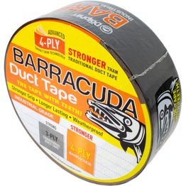 Ilmastointiteippi Blue Dolphin Barracuda 48 mm x 45,7 m musta