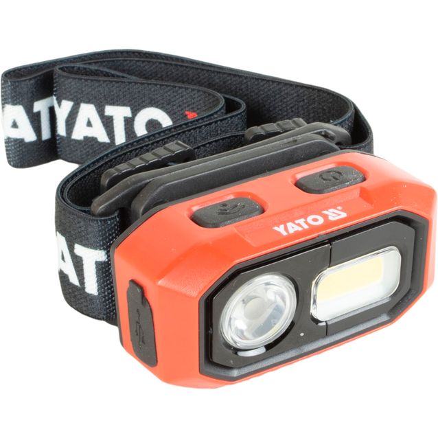 Otsalamppu Yato 480 LM IP54 3,7V 1400 mAh akulla