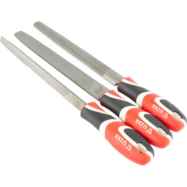 Metalliviilasarja Yato 250 mm 3 osaa komponenttikahvoilla