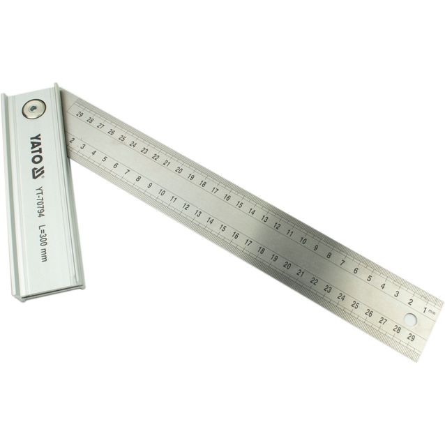 Säädettävä suorakulma Yato 160x300 mm 90/45/135°