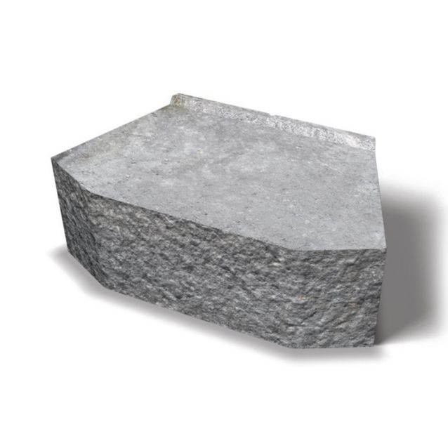 Muurikivi Benders Megastone 150 pyöreäksi lohkottu harmaa