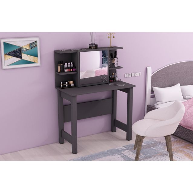 Meikkipöytä Linento Furniture Julia, antrasiitti