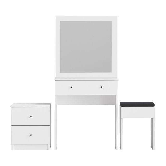 Meikkipöytä Linento Furniture Nice, valkoinen