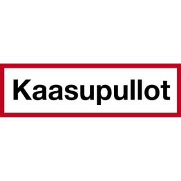 Merkintäkilpi "Kaasupullot", 20x5cm