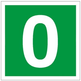 Jälkivalaiseva kerrosnumero, 20x20cm, eri vaihtoehtoja