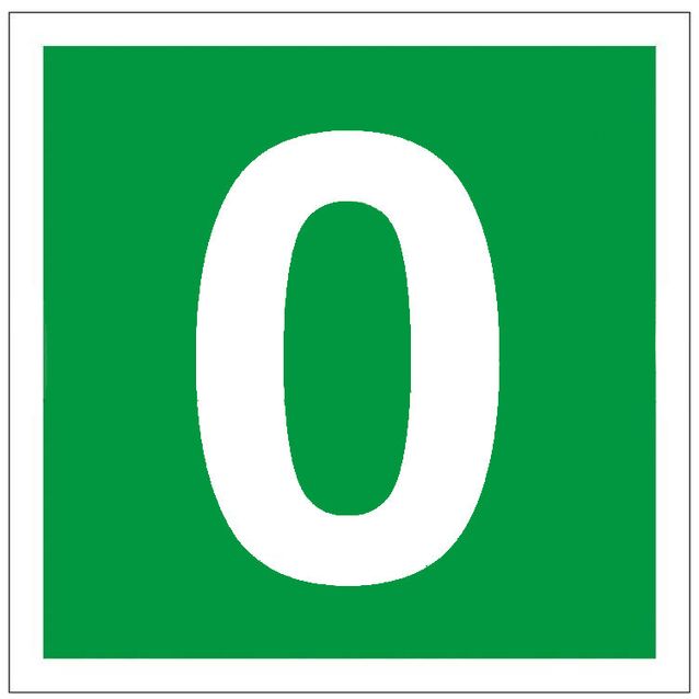 Jälkivalaiseva kerrosnumero, 20x20cm, eri vaihtoehtoja