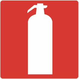 Merkintätarra "Sammutin", 20x20cm