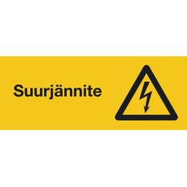 Merkintäkilpi "Suurjännite", 30x10cm