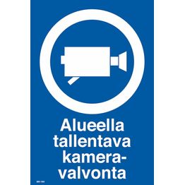 Merkintäkilpi "Tallentava kameravalvonta", 20x30cm