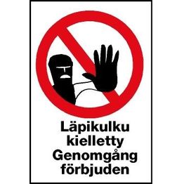 Merkintäkilpi "Työmaa-alue", 30x40cm