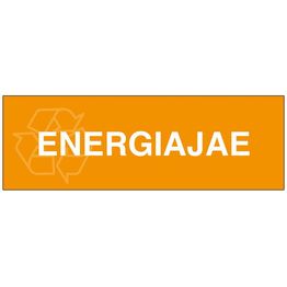 Jäteastian merkintätarra "Energiajae"