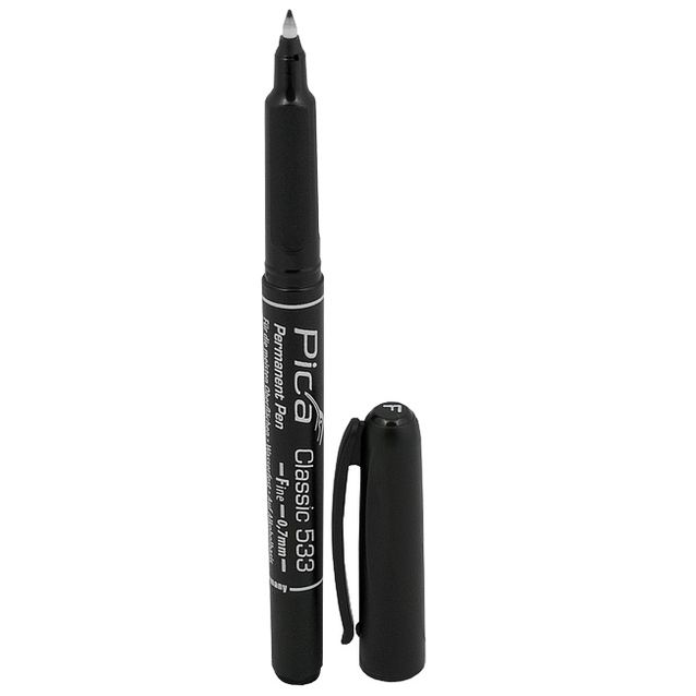 Merkintätussi Pica F, ohut musta