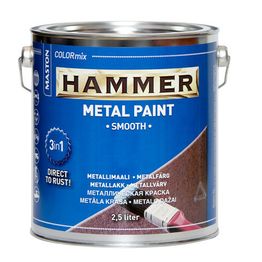 Metallimaali Maston Hammer Sileä 2,5l eri värivaihtoehtoja