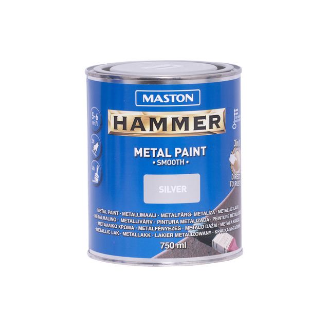 Metallimaali Maston Hammer Sileä 750ml eri värivaihtoehtoja 