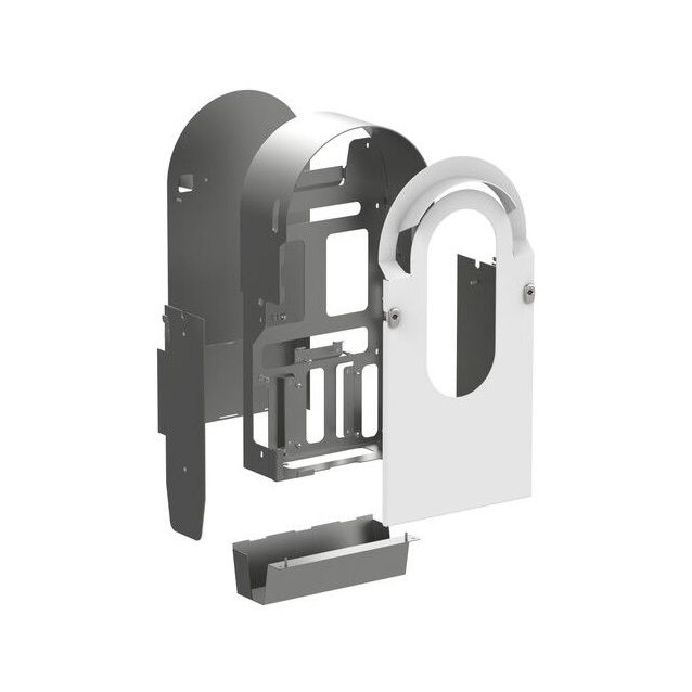 Metallisarja yhden Schneider Electric EVlink Pro AC -latausaseman asennukseen seinälle