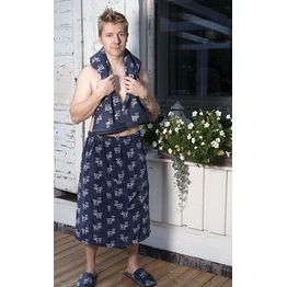 Miesten kietaisupyyhe Pikkupuoti 70x150 cm harmaa