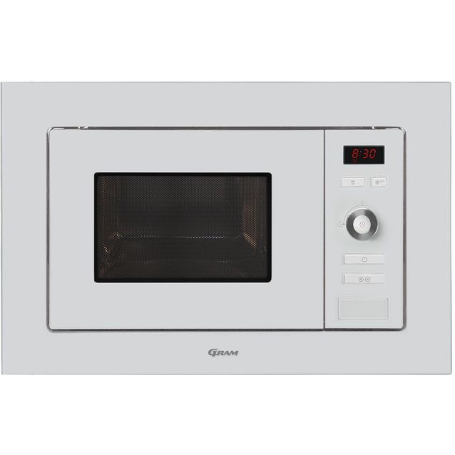 Mikroaaltouuni Gram IM 2611-90 W, 388x595x344mm, valkoinen, integroitava