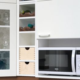 Mikrokaapin runko Ideal Keittiöt 703mm valkoinen