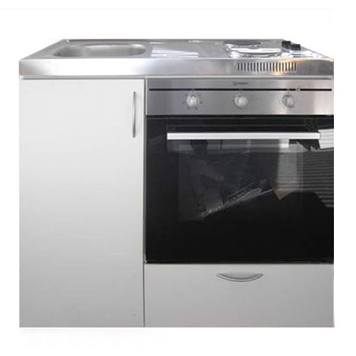 Minikeittiö MKB-100, leveys 100cm, uunilla ja keraamisella liedellä