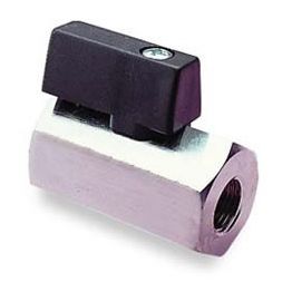 Minipalloventtiili R 3/8 DN10 sisäkierre