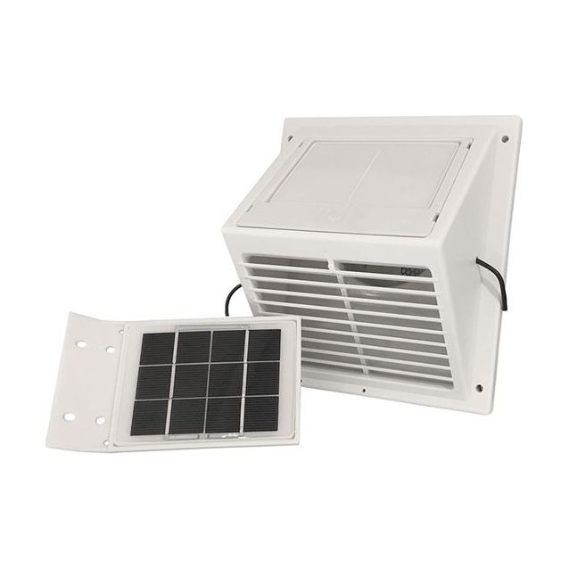 MiniVent-tuuletin Sunwind erillisellä aurinkopaneelilla valkoinen