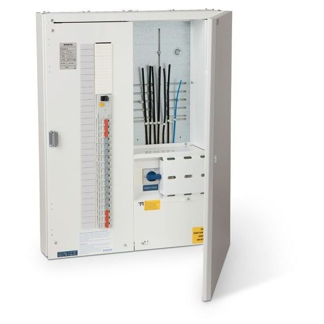 Mittauskeskus Ensto Pikku-Waltteri EHNV355.18, johdonsuojakatkaisikoilla, uppo-/pinta-asennus