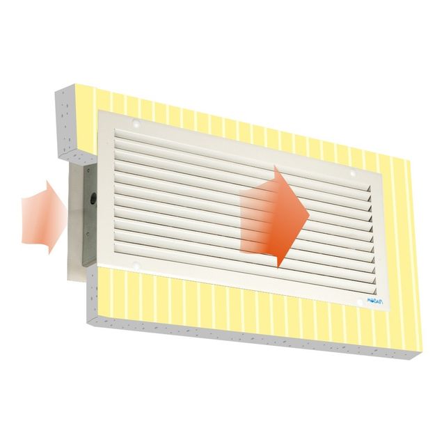 Mobair 4100 lämmönsiirtopuhaltimen säleikkö