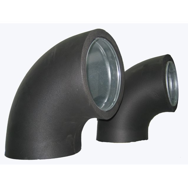 Putkieriste Mobius kulma 90° 19 mm IV-kanavalle Ø 125 mm