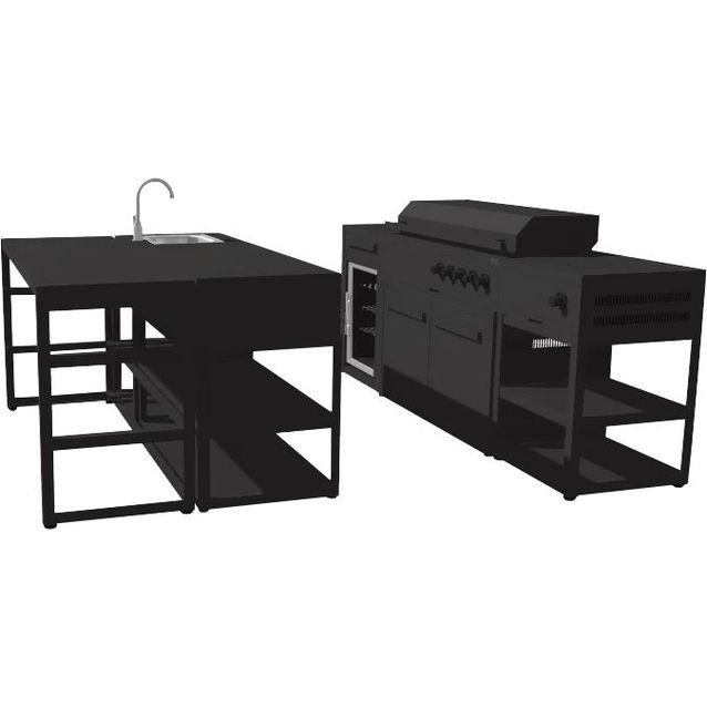 Kesäkeittiö Myoutdoorkitchen Nordic Line Aarhus, musta