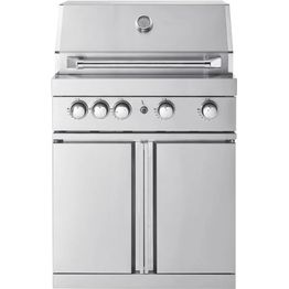 Vapaasti seisova kaasugrilli Myoutdoorkitchen Classic Line Stainless, 4 poltinta ja infrapunalämpö, rst