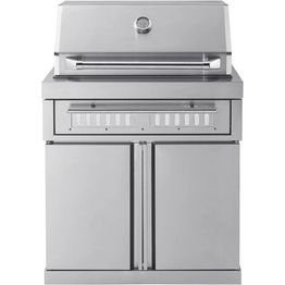 Vapaasti seisova hiiligrilli Myoutdoorkitchen Classic Line Stainless, ruostumaton teräs