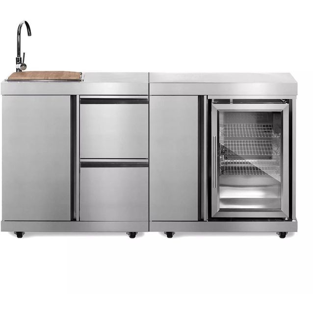 Kesäkeittiön jääkaappi- ja allasmoduuli Myoutdoorkitchen